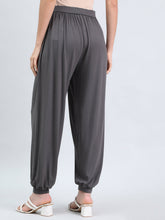Load image into Gallery viewer, Go Colors Silver Grey Viscose Stretch Harems
