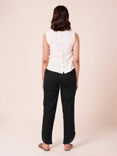 Load image into Gallery viewer, Go Colors Black Cotton Stretch Dhoti Pant
