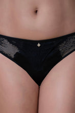 Load image into Gallery viewer, Amante Amore Lace Thong - Black 09501
