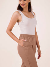 Load image into Gallery viewer, Go Colors Light Brown Cotton Pencil Pant
