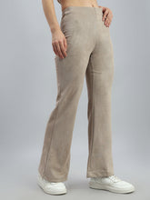 Load image into Gallery viewer, Go Colors Light Brown Suede Bell Bottom
