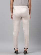Load image into Gallery viewer, Go Colors Rose Gold Polyester Shiny Pants
