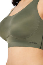 Load image into Gallery viewer, Amante Skins Solid Non Padded Non-Wired Scoop Neck Cami Bra - Slate Green 83301
