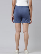 Load image into Gallery viewer, Go Colors Jeans Blue Cotton Knit Shorts
