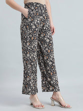Load image into Gallery viewer, Go Colors Black Viscoses Printed Palazzo

