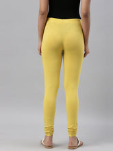 Load image into Gallery viewer, Go Colors Light Lime Cotton Stretch Churidar
