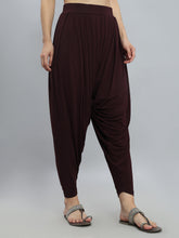 Load image into Gallery viewer, Go Colors Dark Wine Viscose Stretch Patiala
