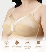 Load image into Gallery viewer, Enamor Innovations Fabcool M-Frame Side Shaper Panel  Women's Cotton Everyday Bra - Non Padded, Wirefree, Full Coverage - A014 (Available in Plus Sizes) (Skin)
