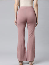 Load image into Gallery viewer, Go Colors Dusty Voilet Cotton Stretch Flared Pant

