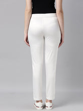 Load image into Gallery viewer, Go Colors White Polyester Shiny Pants
