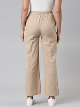 Load image into Gallery viewer, Go Colors Beige Cotton Stripes Cargo Pant

