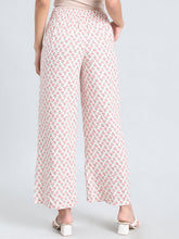 Load image into Gallery viewer, Go Colors White Woven Viscose Printed Palazzo
