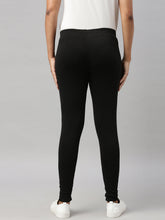 Load image into Gallery viewer, Go Colors Black Terry Warm Leggings
