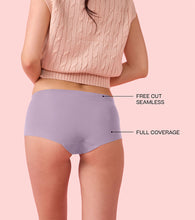 Load image into Gallery viewer, Enamor PS40 Innovations Invisi, All Day Comfort, Mid Waist Boyshorts Panty for Women - No Visible Panty Lines, Breathable, Sweat wicking, Free Cut, Full Coverage -  Pack of 1 (Fair Orchid)
