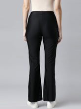 Load image into Gallery viewer, Go Colors Black Nylon Stretch Bell Bottom
