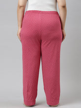Load image into Gallery viewer, Go Colors Red Cotton Knit Printed Lounge Pants
