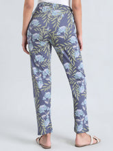 Load image into Gallery viewer, Go Colors Blue Cotton Knit Printed Lounge Pants
