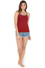 Load image into Gallery viewer, Amante Cotton Camisole - Maroon 82401
