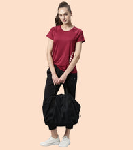 Load image into Gallery viewer, Enamor Athleisure Womens E068-Dry Fit Antimicrobial Mid Rise Smart Active Travel Pants

