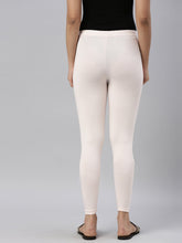 Load image into Gallery viewer, Go Colors Pink Mist Cotton Stretch Ankle Length Leggings
