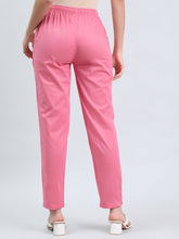 Load image into Gallery viewer, Go Colors Blush Pink Cotton Cambric Cotton Pants
