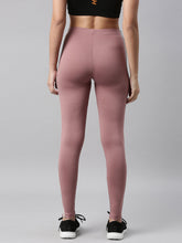 Load image into Gallery viewer, Go Colors Dusty Voilet Cotton Stretch Two Tone Side Stripe Track Pant
