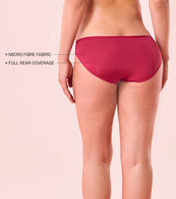 Load image into Gallery viewer, Enamor P191 Scallop Wave Low Waist Lace Bikini - Coral Wave

