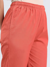 Load image into Gallery viewer, Go Colors Rust Cotton Pencil Pant
