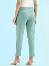 Load image into Gallery viewer, Go Colors Light Mint Cotton Pencil Pant
