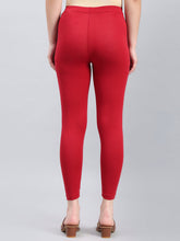 Load image into Gallery viewer, Go Colors Cherry Cotton Stretch Cropped Leggings
