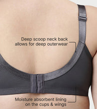 Load image into Gallery viewer, Enamor Innovations Transform M-Frame, Ultimate curve Support, Jiggle control, Women's Bra - Non Padded, Wirefree, Full Coverage - F096 (Available in Plus Sizes) (Ink Grey)
