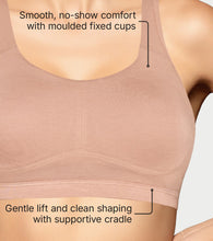 Load image into Gallery viewer, Enamor BambooBliss Pop-on Bra, Padded, Wire Free, Full Coverage - IB07 (Honey Beige)
