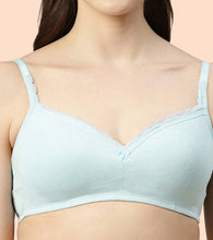 Load image into Gallery viewer, Enamor Smoothening Women's Cotton Everyday Balconette T-Shirt Bra - All Day Comfort, Full Support, Padded, Wirefree, Medium-Coverage - A017
