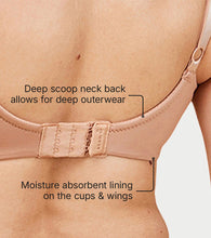 Load image into Gallery viewer, Enamor Innovations Pure Ease Women's, Ultra Smoothening Full Support Everyday Bra - No-Pinch, No-Dig Non Padded, Wirefree, Full Coverage  - F121 (Available in Plus Sizes) (Honey Beige)
