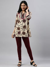 Load image into Gallery viewer, Go Colors Bright Maroon Cotton Stretch Churidar
