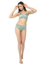 Load image into Gallery viewer, Amante Cloudsoft Padded &amp; Non-Wired Bra  - Pastel Green 77401
