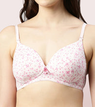 Load image into Gallery viewer, Enamor Vanish Curve Neckline With Perfect Density Lift Cup Women's Everyday Fashion T-Shirt Bra - Padded, Wirefree, High-Coverage - F065
