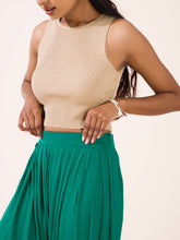 Load image into Gallery viewer, Go Colors Bottle Green Viscose Stretch Patiala
