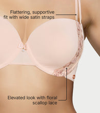 Load image into Gallery viewer, Enamor Plunge Curve Lift T Shirt Bra – Padded, Wired - FE28 (Blush)
