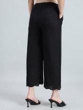 Load image into Gallery viewer, Go Colors Black 100% Cotton Hakoba Wide Pant
