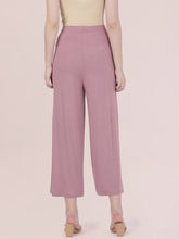 Load image into Gallery viewer, Go Colors Light Wine Viscose Knit Palazzo
