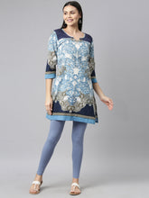 Load image into Gallery viewer, Go Colors Light Jean Cotton Stretch Ankle Length Leggings
