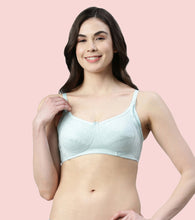 Load image into Gallery viewer, Enamor Innovations Eco-Melange Cotton, Women's Nursing Bra -  Sectioned Lift and Support, Non Padded, Wirefree, High Coverage - MT02 (Capri Melange)
