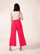 Load image into Gallery viewer, Go Colors Coral Viscose Knit Palazzo
