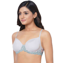 Load image into Gallery viewer, Wacoal Embrace Lace Contour Padded Wired 3/4th Cup Everyday Wear Medium coverage T-Shirt Bra - Light Blue 853191
