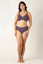Load image into Gallery viewer, Amante Mystic Curves Non-padded Wired Minimizer Bra - Vintage Voilet
