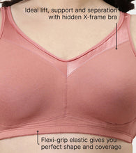 Load image into Gallery viewer, Enamor Full Support Super Lift Women's Cotton Everyday Minimizer Bra - Non Padded, Wirefree, Full Coverage - A112 (Available in Plus sizes) (Rosette)
