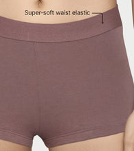 Load image into Gallery viewer, Enamor The Flex Boyshorts for Women Mid-Rise, Full Back Coverage, Moisture Absorbency, Cotton Everyday Panty - SMP01 (Neutral)
