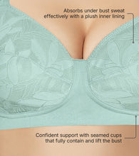 Load image into Gallery viewer, Enamor BambooBliss Full Support Bra, Non-Padded, Wirefree, High Coverage - IB26 (Jade Green)
