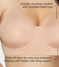 Load image into Gallery viewer, Enamor Classic Wired Support Bra, Non-Padded, Wired, Full Coverage - F221 (Honey Beige)
